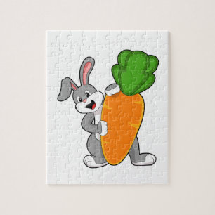 Puzzle Lapin avec carotte