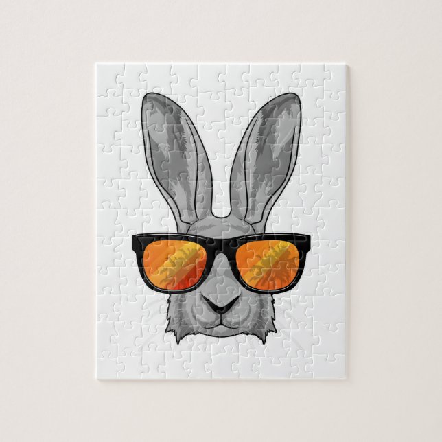 Puzzle Lapin avec lunettes de soleil (Vertical)