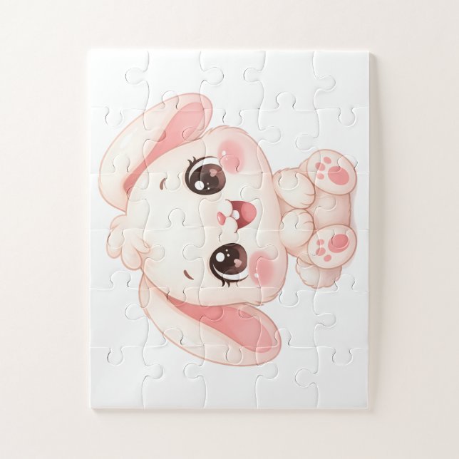 Puzzle Lapin bébé endormi (Vertical)