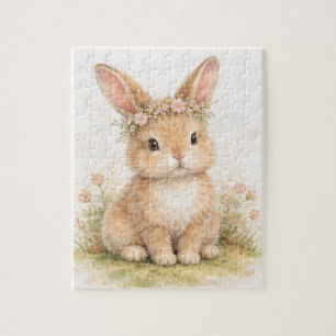 Puzzle Lapin Bunny Lièvre Pâques Animal Faune Mignon