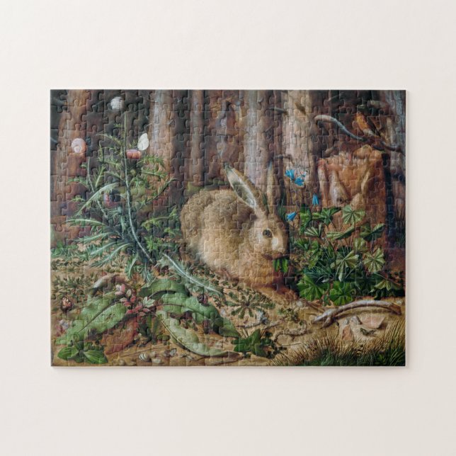Puzzle Lapin de la forêt rustique (Horizontal)