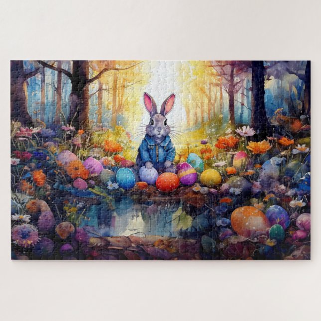 Puzzle Lapin de Pâques (Horizontal)