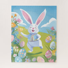 Lapin de Pâques | Fleur sauvage pastel de Pâques m