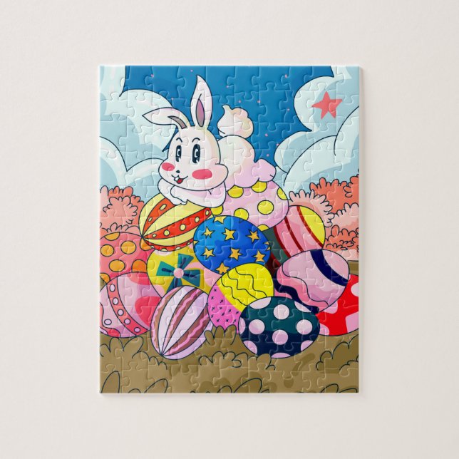 Puzzle Lapin de Pâques Géant Œuf Montagne (Vertical)