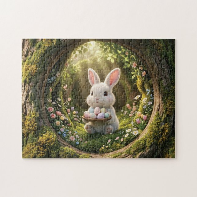 Puzzle Lapin de Pâques mignon (Horizontal)