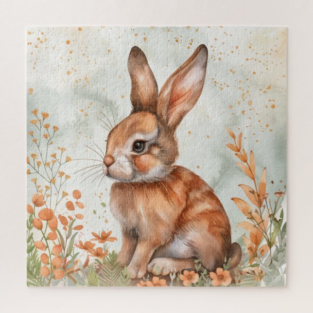 Puzzle Lapin de printemps mignon (Vertical)