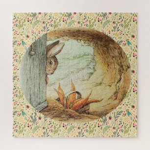 Puzzle Lapin et panier de carottes Apple Dappley