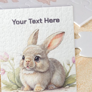 Puzzle lapin personnalisable