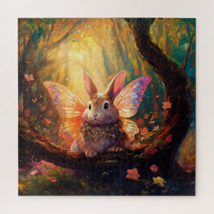 Puzzle Lapin Whimsical dans une forêt enchantée