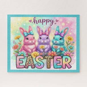 Puzzle Lapins de Pâques heureux