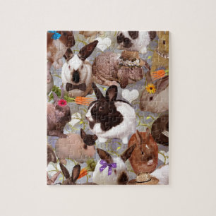 Puzzle Lapins heureux