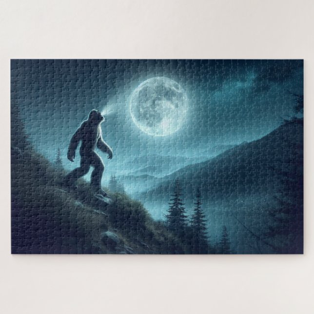 Puzzle L'appel solitaire de Bigfoot, mystérieuse scène de (Horizontal)