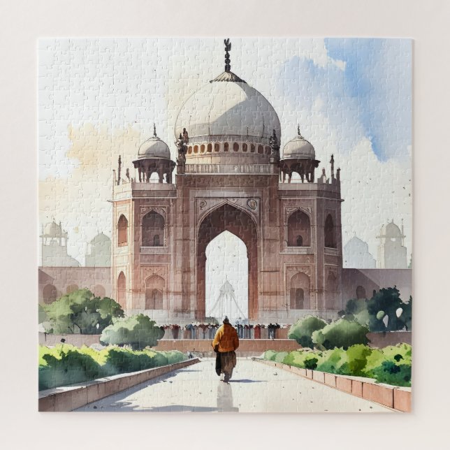 Puzzle L'aquarelle de Delhi (Vertical)