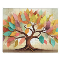 L'arbre aux feuilles multicolores -