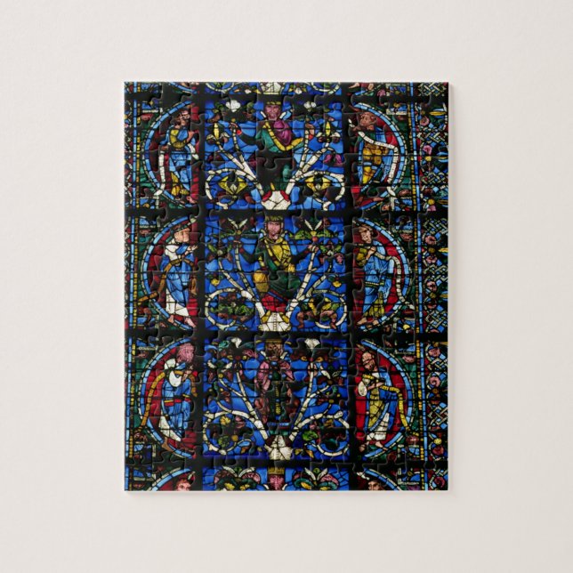 Puzzle L'arbre de Jesse, fenêtre en ogive dans le facad (Vertical)