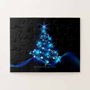 Puzzle l'arbre de Noël stylisé et lumineux de SlipperyJoe