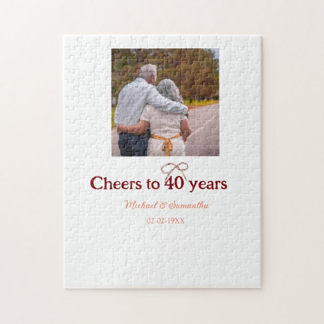 Puzzle L'arc de Marron salue le mariage de 40 ans (Vertical)