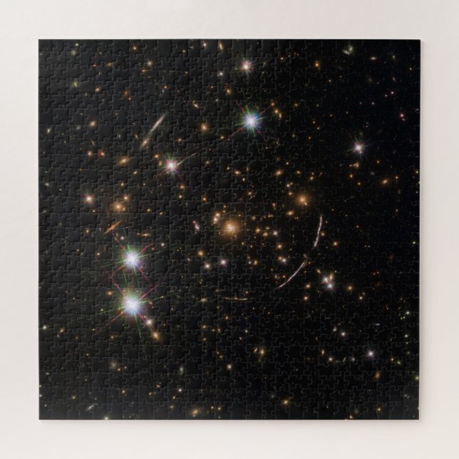 Puzzle L'Arc Sunburst Dans Un Gros Cluster Galaxy (Horizontal)