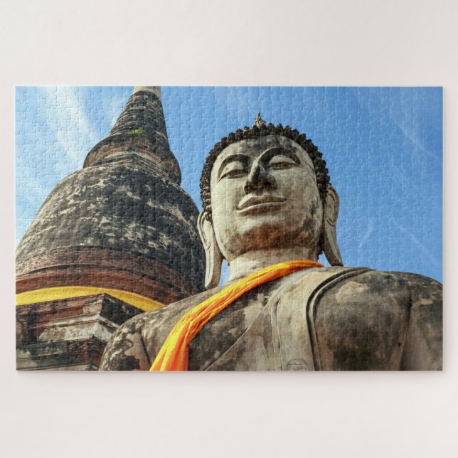 Puzzle Large Buddha in Ayutthaya, Thailand (Horizontal)