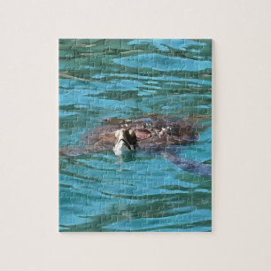 Puzzle L'art de la faune de la tortue de mer Loggerhead