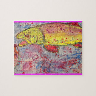 Puzzle l'art de la truite arc-en-ciel