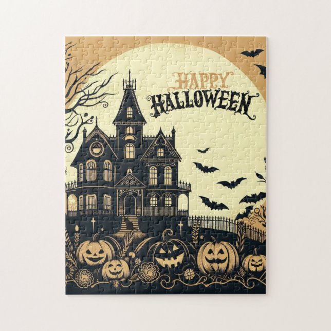 Puzzle L'art d'Halloween vintage (Vertical)