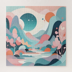 Puzzle L'art paysager Abstrait