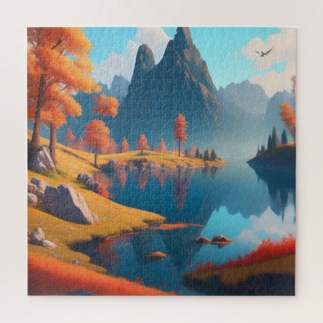 Puzzle L'art paysager d'automne (Vertical)