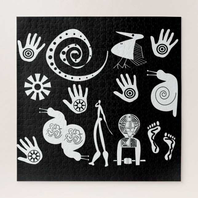 Puzzle L'art tribal abstrait africain (Vertical)