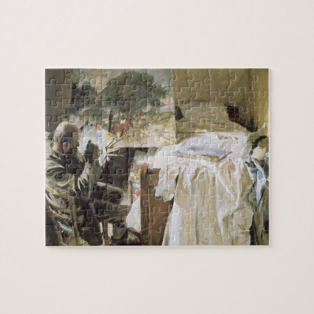 Puzzle L'artiste dans son atelier par John Singer Sargent (Horizontal)