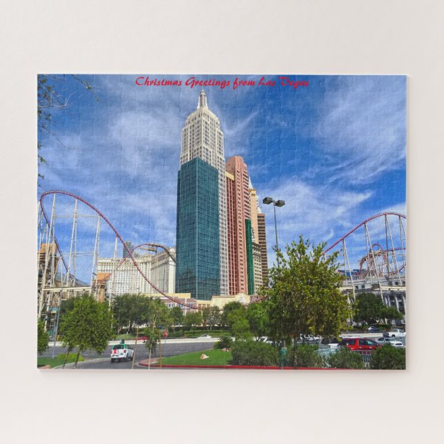 Puzzle Las Vegas Boulevard Nevada.Christmas Greetings (Horizontal)