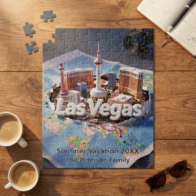 Puzzle Las Vegas Family Vacation 3D Trip Souvenir Jigs (Créateur téléchargé)