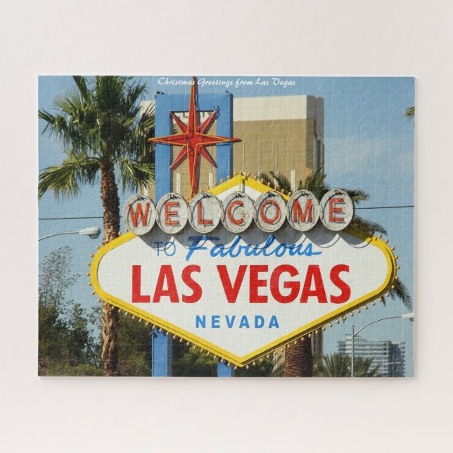 Puzzle Las Vegas Nevada.Joyeux Noël (Horizontal)