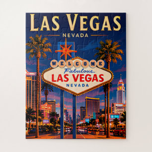 Puzzle 🎰 Las Vegas Nevada Strip et ligne d'horizon