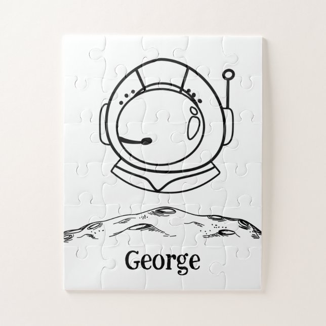 Puzzle L'astronaute Little Boys dans l'espace (Vertical)