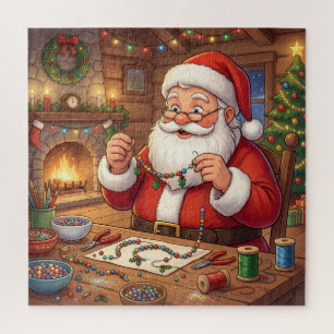 Puzzle L'Atelier de Santa : Création de Bijoux de Noël