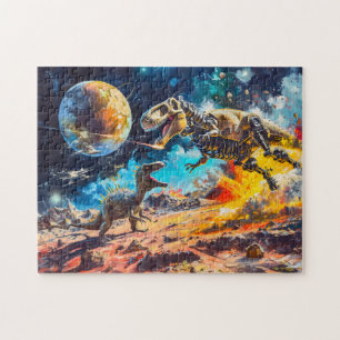 Puzzle L'attaque de dinosaures par des extraterrestres da