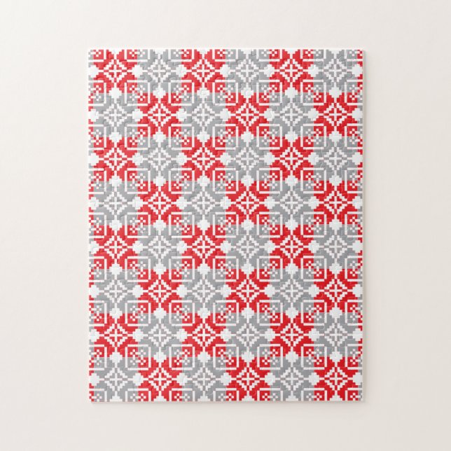 Puzzle Latvian Morning SUN geometric pattern VI (Vertical)