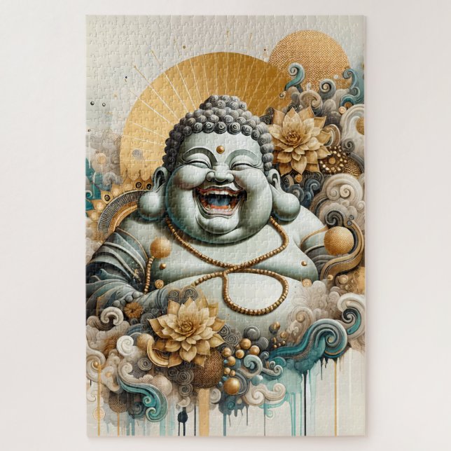 Puzzle Laughing Buddha (Vertical)