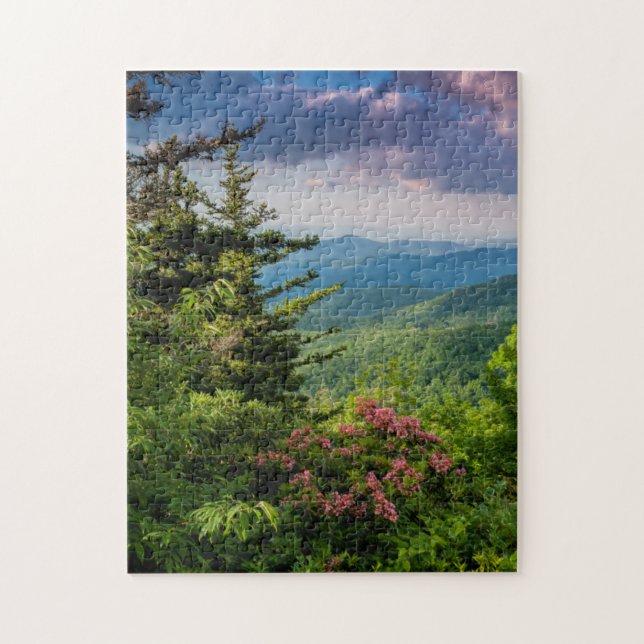 Puzzle Laurier de montagne au lever du soleil (Vertical)