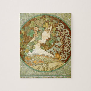 Puzzle Laurier par Alphonse Mucha