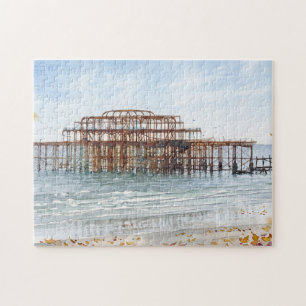 Puzzle L'automne à Brighton West Pier Aquarelle