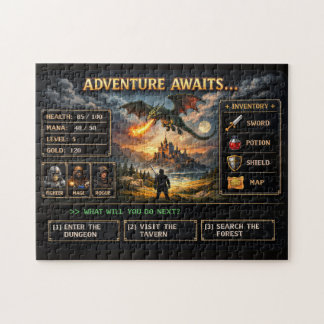 Puzzle L'aventure vous attend : choisissez votre quête fa