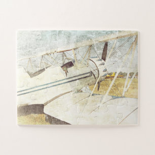 Puzzle L'avion biplane d'antan surdimensionné