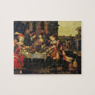 Puzzle Lazarre au Tableau d'homme riche, 1618 (huile sur