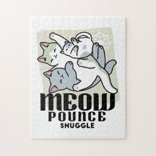 Puzzle Laze Furr Days - Cute Lazy Cats Design