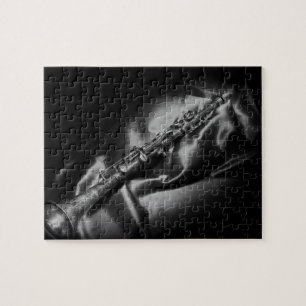 Puzzle Lclarinette ancienne, vie morte, B&W