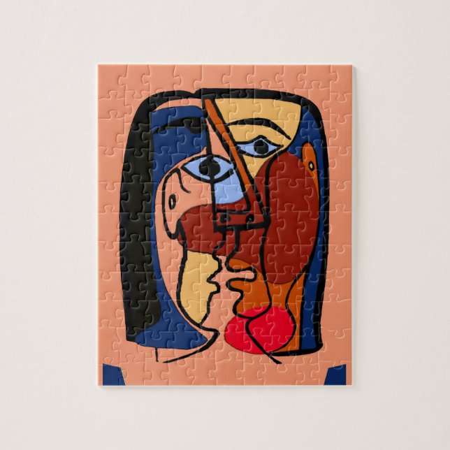 Puzzle Le baiser, abstrait (Vertical)