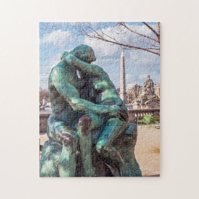 Puzzle Le baiser d'Auguste Rodin aux Tuileries, Paris (Vertical)