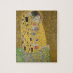 Puzzle Le Baiser de Gustav Klimt<br><div class="desc">The Kiss de Gustav Klimt peint en 1907 pendant sa phase d'or. Une oeuvre d'art étonnante qui ravira les amateurs d'art du monde entier.</div>